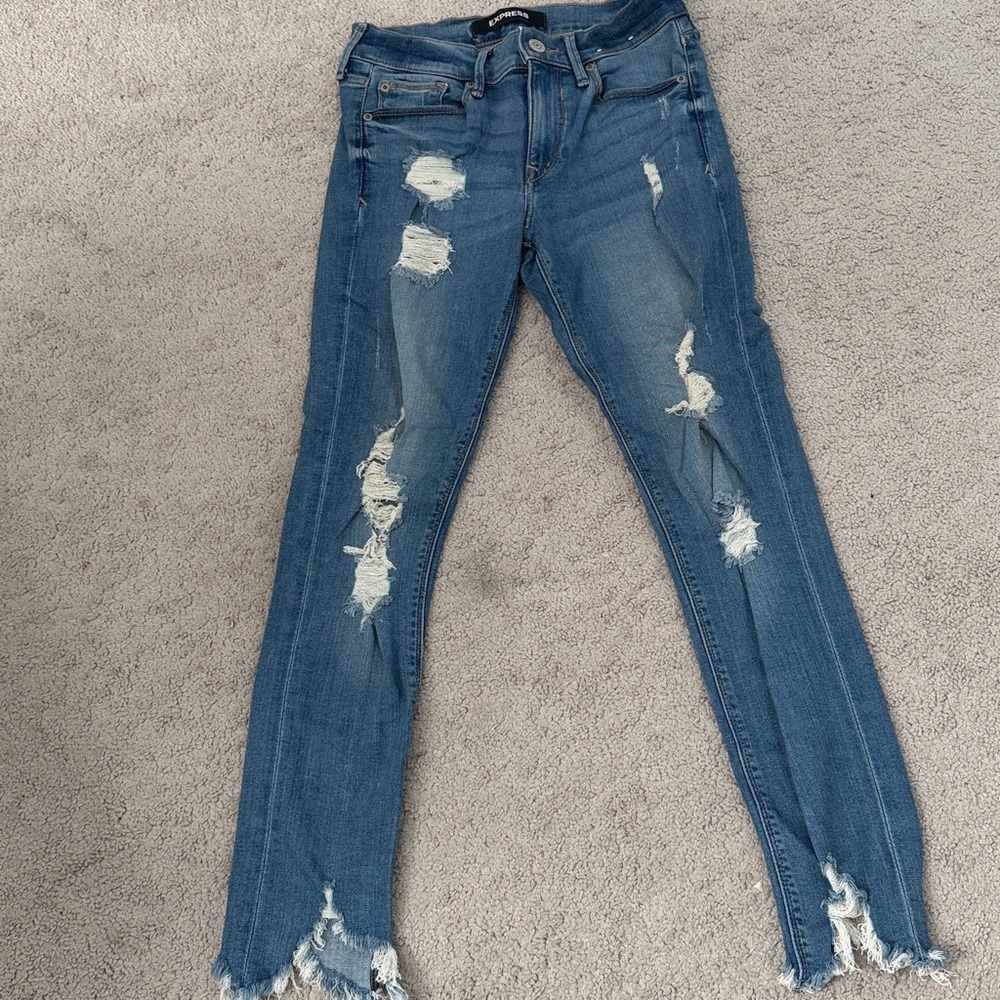 Express distressed jeans